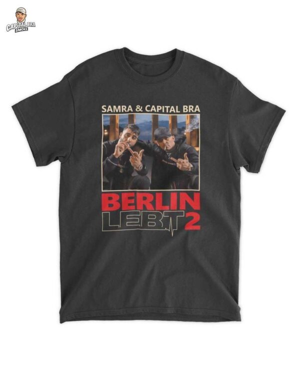 Home 2 Berlin Merch: Lebt 2 Samra Capital Bra Graphic Tee – Dein Statement für Deutschrap
