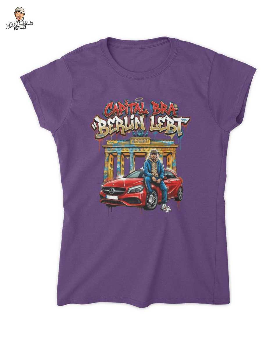 Capital Merch: Bra Berlin Lebt Street Art T-Shirt: Urbaner Stil & Luxuswagen 3 Capital Merch: Bra Berlin Lebt Street Art T-Shirt: Urbaner Stil & Luxuswagen – Bild 3