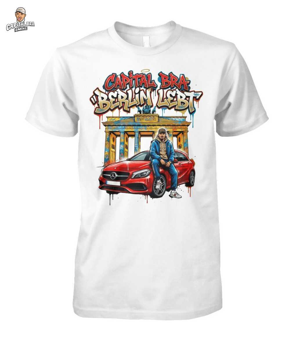 Capital Bra Merch: Berlin Lebt Graffiti Style German Rap Merch: Hip Hop Fan Gift T-shirt - Short Sleeves 1 Capital Bra Merch: Berlin Lebt Graffiti Style German Rap Merch: Hip – Capital Bra Merch T-Shirt