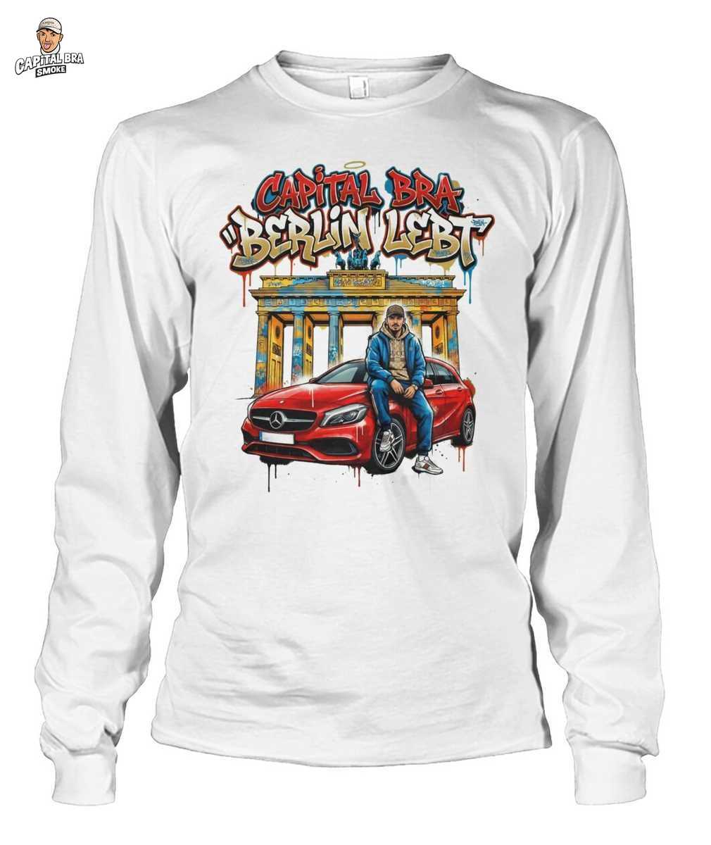 Capital Bra Merch: Berlin Lebt Graffiti Style German Rap Merch: Hip Hop Fan Gift T-shirt - Short Sleeves 3 Capital Bra Merch: Berlin Lebt Graffiti Style German Rap Merch: Hip Hop Fan Gift T-shirt - Short Sleeves – Bild 3