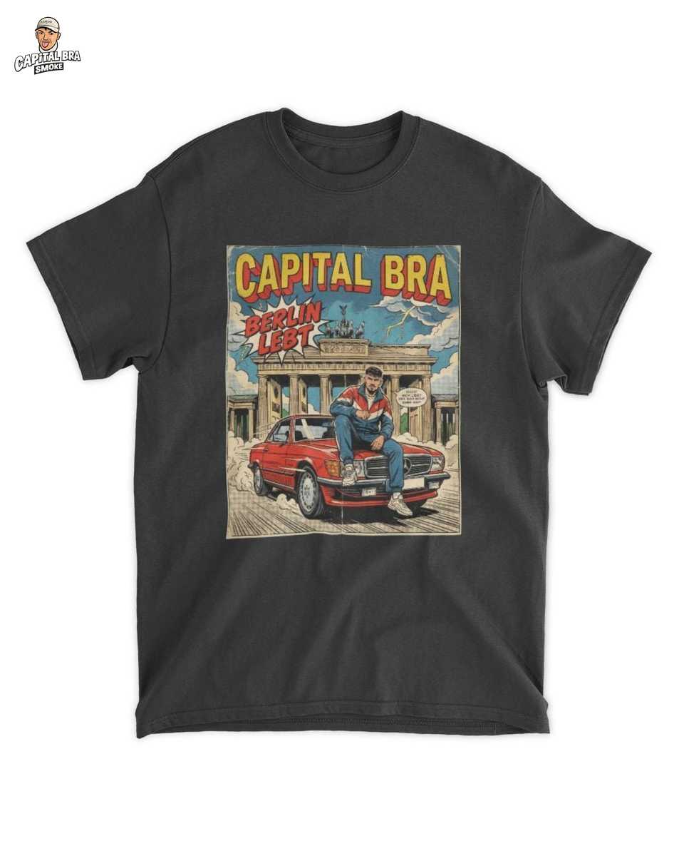Capital Bra Stadtrhythmus Comic T-Shirt | Exklusives Urban Streetwear Merch 1 Capital Bra Stadtrhythmus Comic T-Shirt | Exklusives Urban Streetwear – Capital Bra Merch T-Shirt