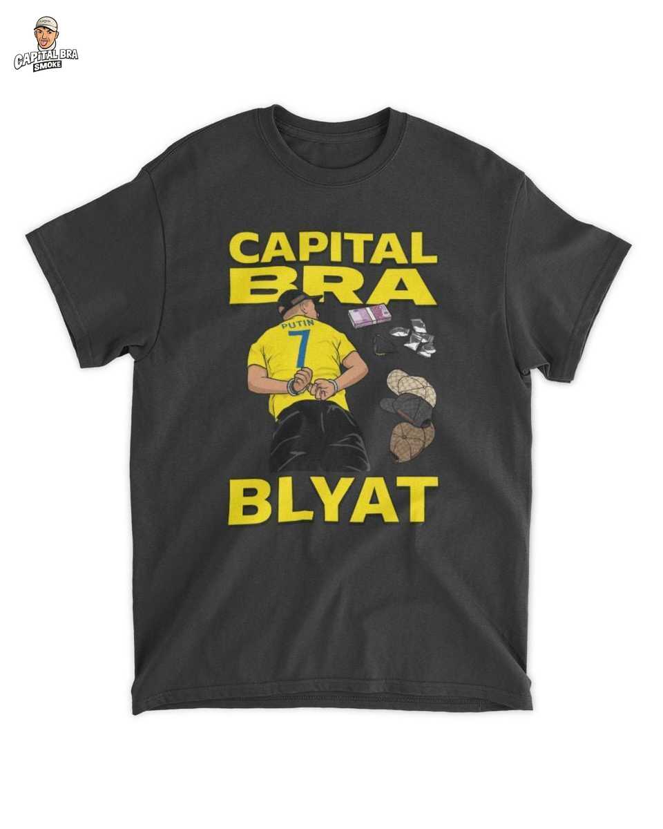 Kapital Merch: Künstler BLYAT: Dein Capital Bra Festgenommener Rap Star Trikot #7 1 Künstler BLYAT: Dein Capital Bra Festgenommener Rap Star Trikot #7 – Capital Bra Merch T-Shirt