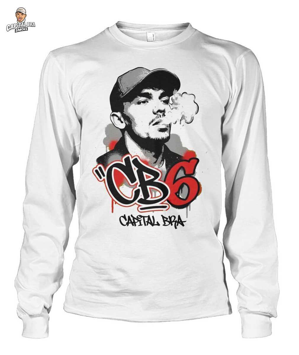Capital Bra Merch: CB6 Album Art Graffiti Style T-Shirt - German Rap King Fan Merch 3 Capital Bra Merch: CB6 Album Art Graffiti Style T-Shirt - German Rap King Fan Merch – Bild 3