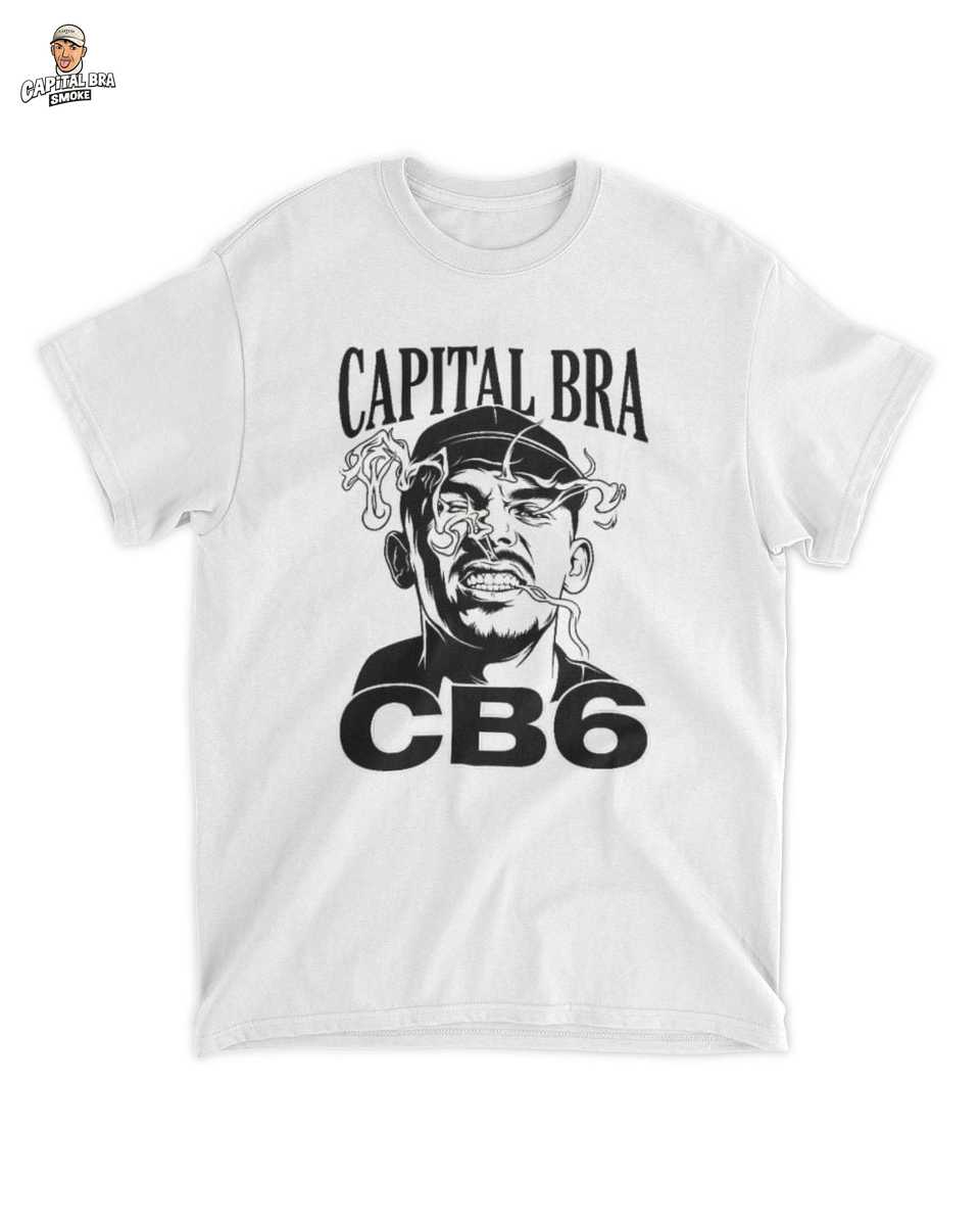 Capital Bra Merch: Die besten T-Shirts für echte Deutschrap-Fans 1 Urbanes Merch Musik Portrait T-Shirt Capital Bra CB6 Style für Fans