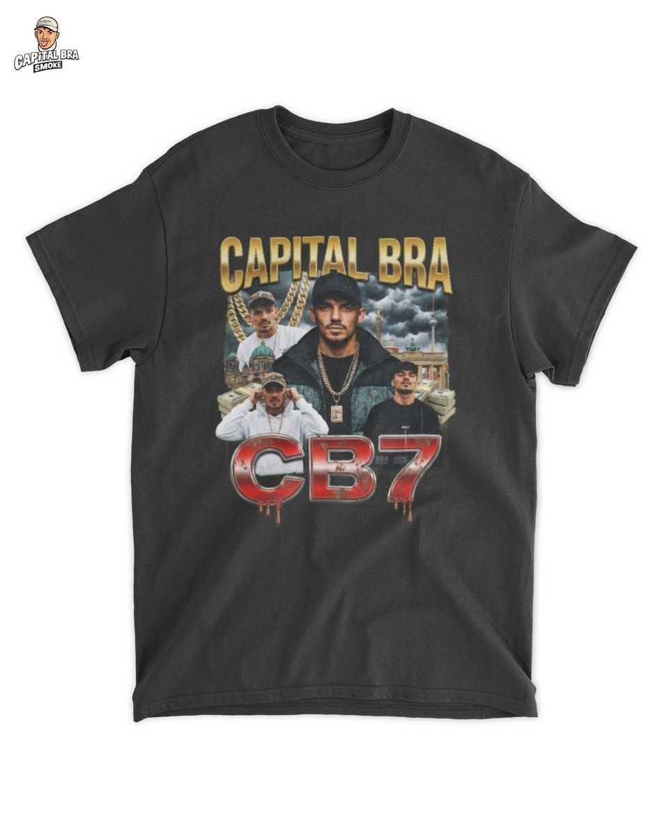 CB7 Merch: Album Hauptstadt Rapper T-Shirt: Dein Vintage Hip Hop Stil von Capital Bra 1 Album Hauptstadt Rapper T-Shirt: Dein Vintage Hip Hop Stil von – Capital Bra Merch T-Shirt