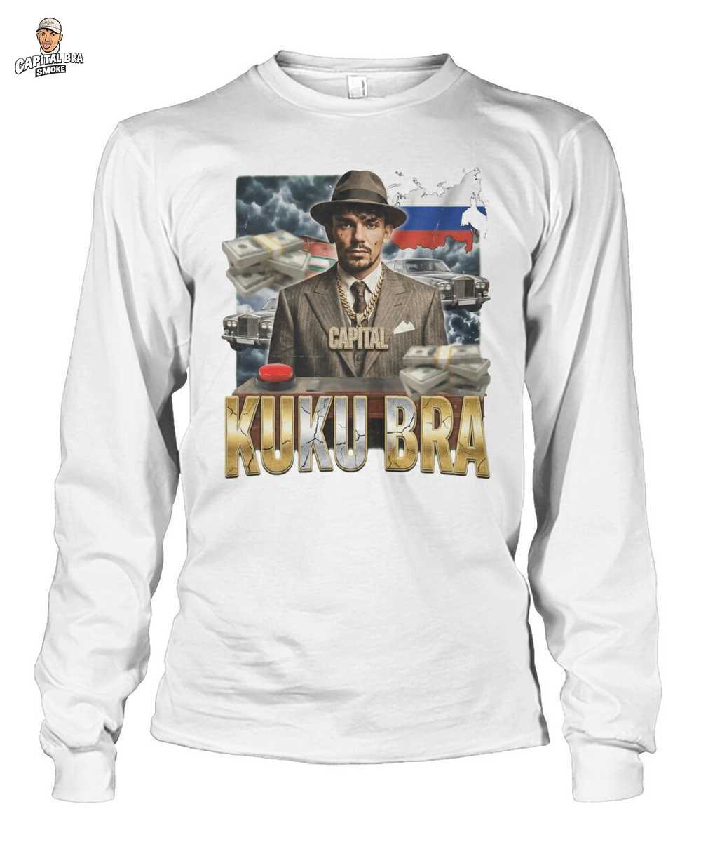 Capital Bra Merch: Vintage Kuku Bra Era Russian Mafia Style T-Shirt - Deutschrap Fan Merch 4 Capital Bra Merch: Vintage Kuku Bra Era Russian Mafia Style T-Shirt - Deutschrap Fan Merch – Bild 4
