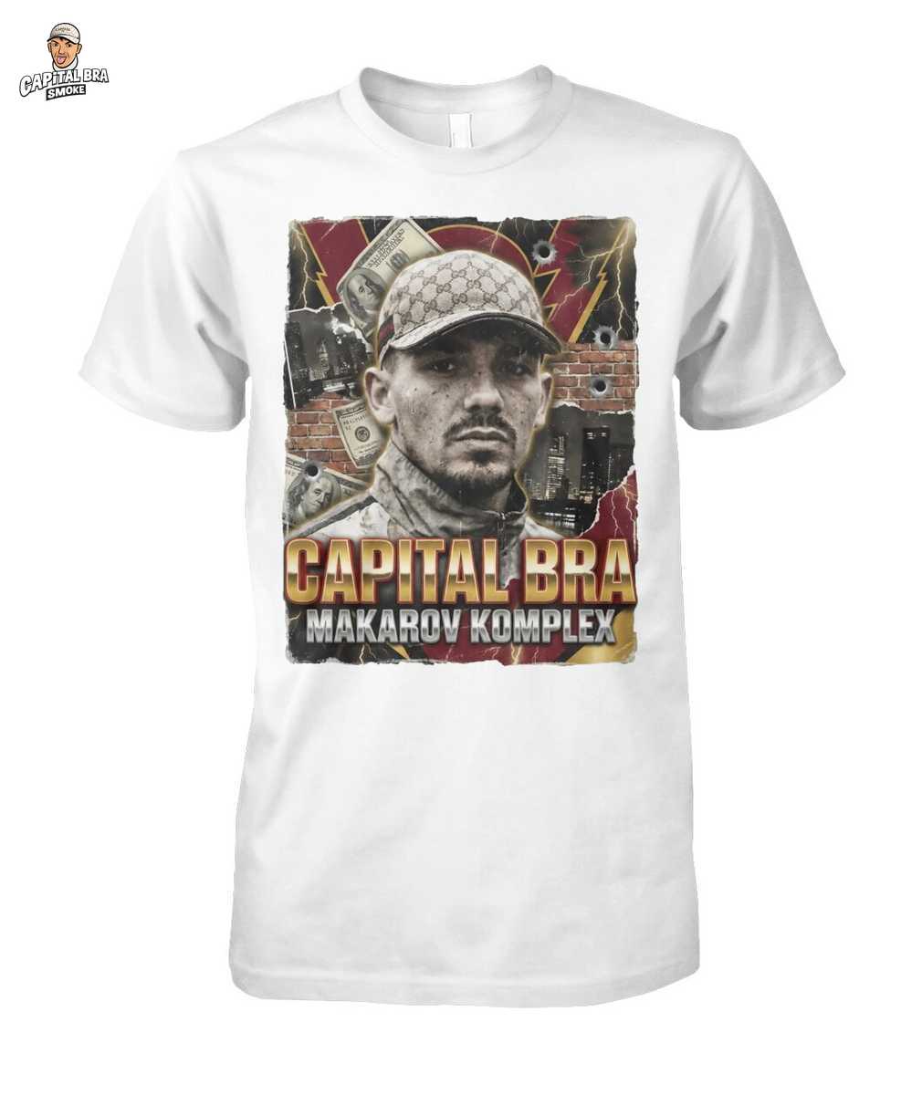 Capital Bra Merch: Makarov Komplex Vintage 90s Rap Graphic Deutschrap Fan Gift T-shirt - Short Sleeves 1 Capital Bra Merch: Makarov Komplex Vintage 90s Rap Graphic Deutschrap – Capital Bra Merch T-Shirt