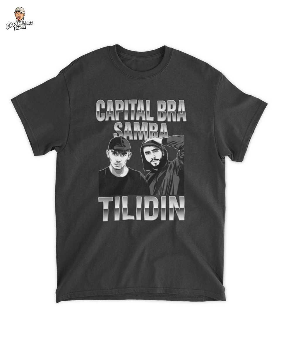 Capital Merch: Bra Samba Tilidin Fan T-Shirt Schwarz-Weiß Urban – Dein Statement für Deutschrap 1 Samba Tilidin Fan T-Shirt Schwarz-Weiß Urban – Dein Statement für – Capital Bra Merch T-Shirt