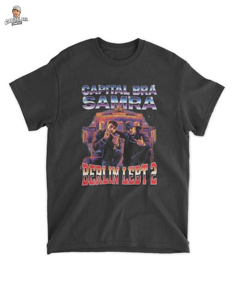 Capital Merch: Bra Samra Berlin Lebt 2 Retro T-Shirt – Dein Hauptstadt Vibe 1 Samra Berlin Lebt 2 Retro T-Shirt – Dein Hauptstadt Vibe – Capital Bra Merch T-Shirt
