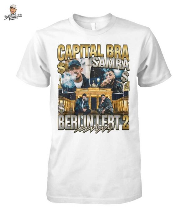 Home 4 Capital Bra & Samra Merch: Berlin Lebt 2 Vintage Bootleg T-shirt - 90s Deutschrap Style