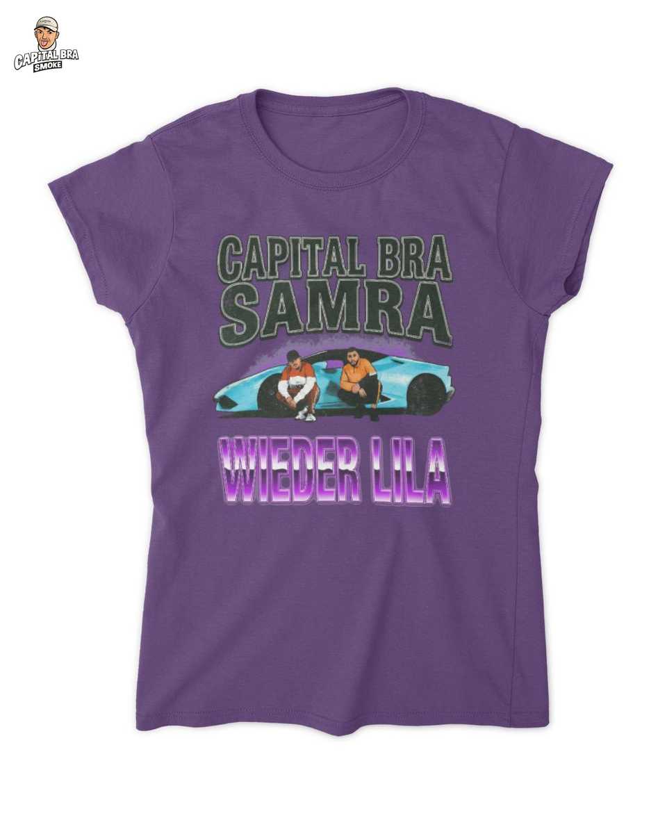 Capital Bra Samra Wieder Lila T-Shirt: Das ultimative Fan-Merch: mit blauem Sportwagen Illustration 3 Capital Bra Samra Wieder Lila T-Shirt: Das ultimative Fan-Merch: mit blauem Sportwagen Illustration – Bild 3