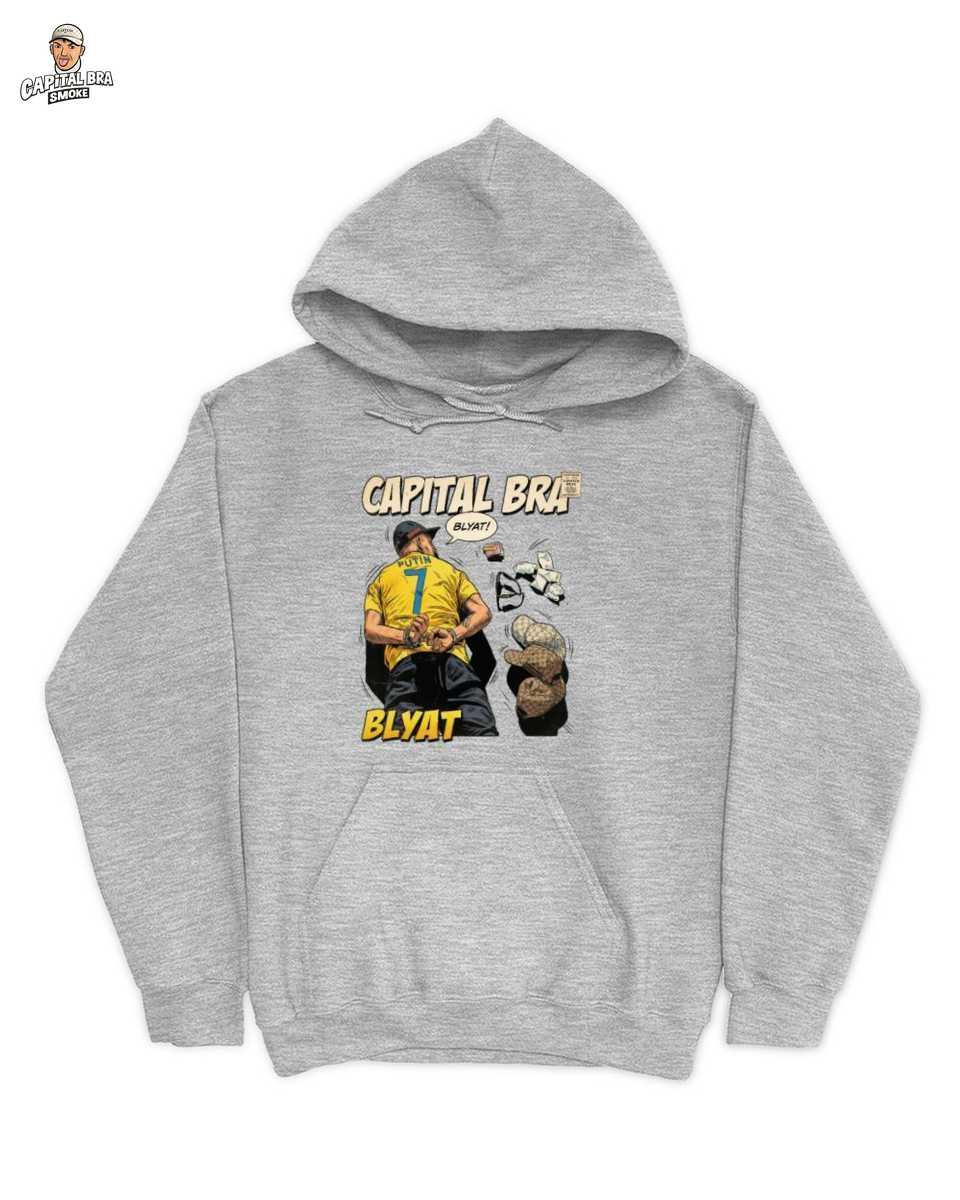**Capital Bra Merch: T-Shirt: Blyat Comic Style | Retro Deutschrap Hip Hop Shirt** 2 **Capital Bra Merch: T-Shirt: Blyat Comic Style | Retro Deutschrap Hip Hop Shirt** – Bild 2