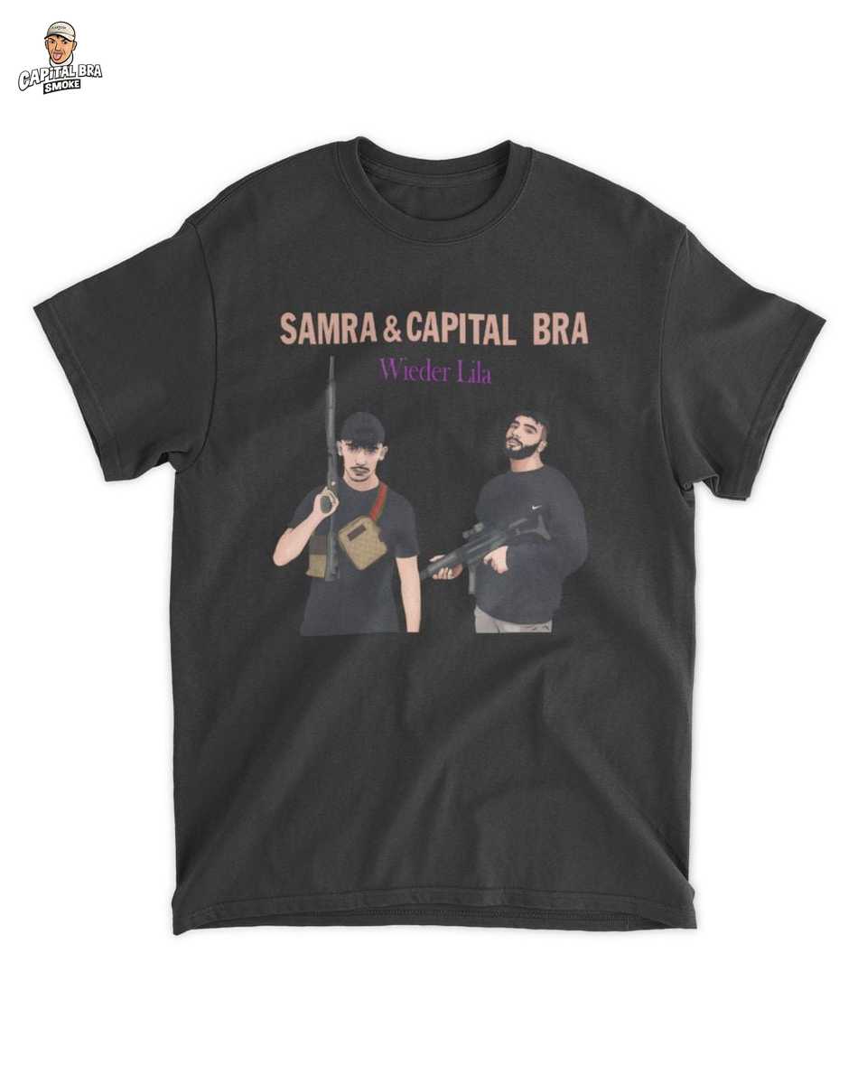 Samra Capital Bra Wieder Lila Cartoon T-Shirt – Exklusiver Deutschrap Streetwear Merch 1 Samra Capital Bra Wieder Lila Cartoon T-Shirt – Exklusiver Deutschrap – Capital Bra Merch T-Shirt