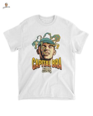 Offizielles Capital Bra CB6 Berlin Lebt Unisex T-Shirt in Weiß