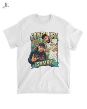 Exklusives Capital Bra & Samra T-Shirt – Retro Hip-Hop Stil